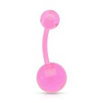 Piercing do pupíku - banánek (oranžová)