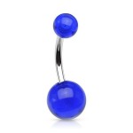 Piercing do pupíku - banánek (oranžová)
