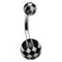 Piercing do pupíku - banánek (červená)