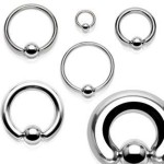 Piercing - kruh s kuličkou (1,6 x 19 mm, 5 mm)