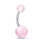 Piercing do pupíku - TITAN (modrá)
