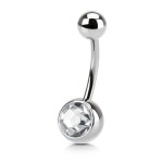 Piercing do pupíku - banánek (růžová)