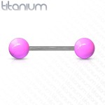 Piercing do jazyka TITAN (oranžová)