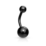 Piercing do pupíku - banánek (tmavě modrá, 1,6 x 10 mm)