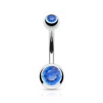 Piercing do pupíku - banánek (fialová)