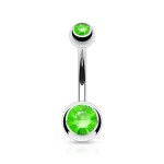 Piercing do pupíku - banánek (růžovofialové)