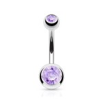 Piercing do pupíku - banánek (tyrkysová)