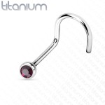 Piercing do nosu - TITAN (světle modrá)