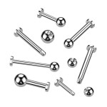 Piercing do brady - labreta TITAN (1,6 x 8 x 3 mm)