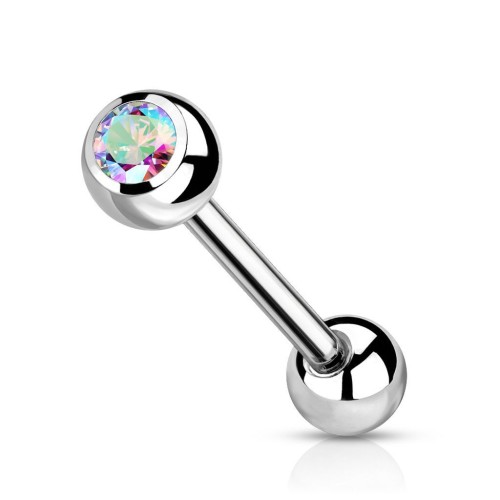 Piercing do jazyku TITAN (duhová)