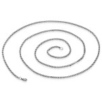 Ocelový řetízek čtvercový, tl. 1,5 mm (55 cm)