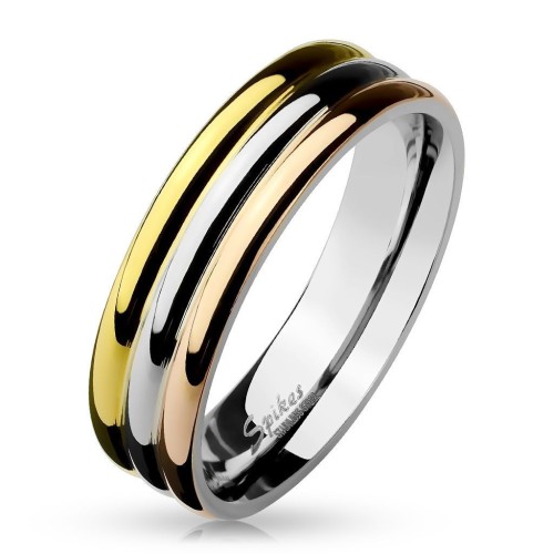 Ocelový prsten, šíře 6 mm (55)