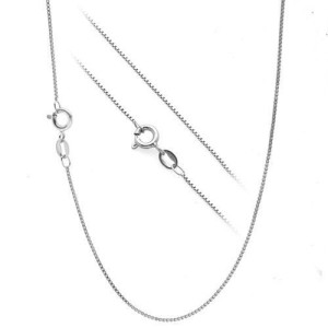 Stříbrný řetízek - čtvercový, tl. 0,8 mm