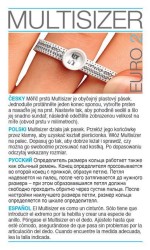 Plastový měřič obvodu prstu - velikosti prstenu