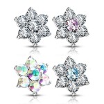 Microdermal kytička - ozdobná část (čirá/čirá)