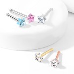 Piercing do nosu hvězdička (tyrkysová)