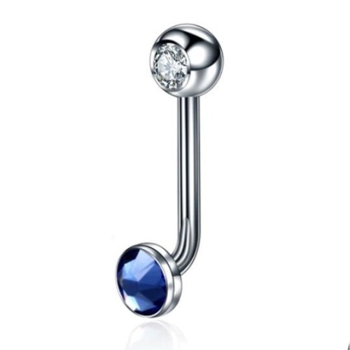 Christina piercing (modrá)