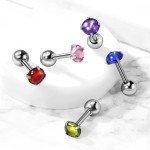 Cartilage piercing do ucha (modrá, 4 mm, 1,2 x 6 mm)