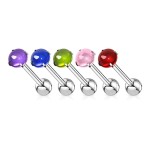 Piercing do jazyku (zelená)