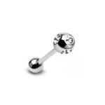 Piercing do jazyka (čirá, 1,6 x 16 mm)
