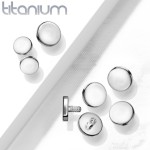 Ozdobná placka k dermálu TITAN, závit 1,6 mm, rozměr 4 mm
