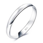 NB101 Stříbrný snubní prsten šíře 3 mm (50)