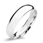 NB101 Stříbrný snubní prsten šíře 5 mm (72) [0]