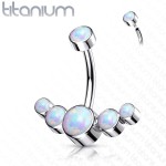 Piercing do pupíku s opálem - TITAN [0]