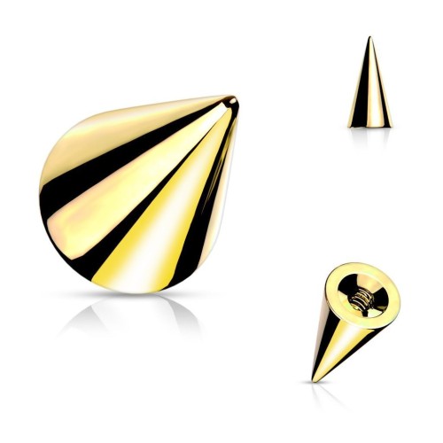 Náhradní zlacená ocelové špička 1,6 mm - kónus (4 x 4 mm)