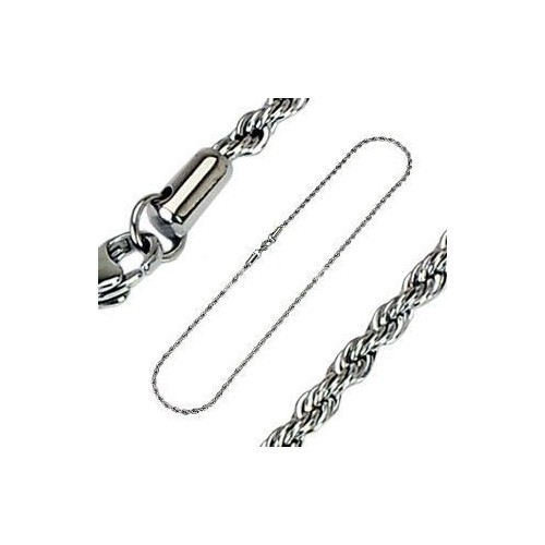 Ocelový řetízek kroucený, šíře 6 mm