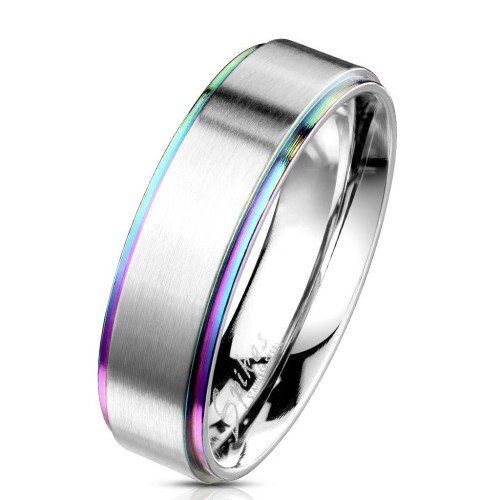 OPR0101 Dámský snubní ocelový prsten (55)
