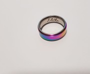 OPR0037 Dámský rotační ocelový prsten, šíře 6 mm (49) [2]