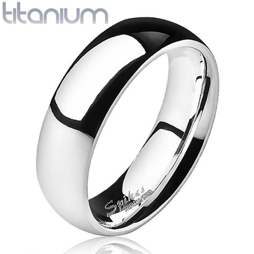 TT1025 Dámský snubní prsten titan, šíře 6 mm (55)