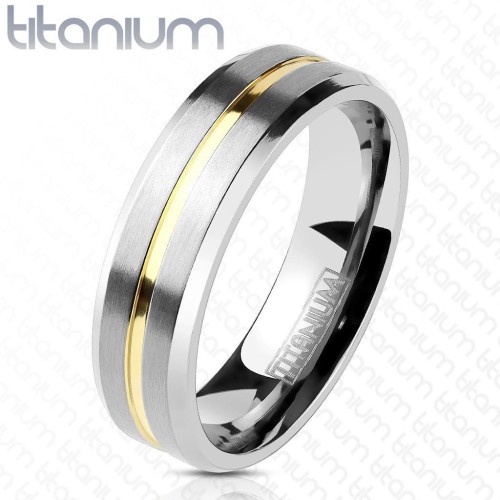 TT1043 Pánský snubní prsten titan (70)