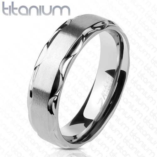 TT1045 Dámský snubní prsten titan (52)