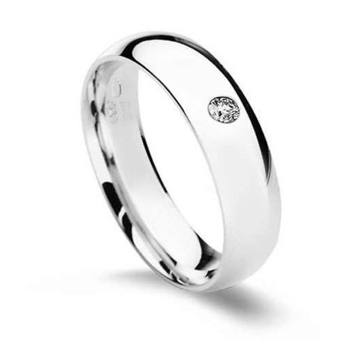 CS2042-5ZR Stříbrný prsten s zirkonem, šíře 5 mm (61)