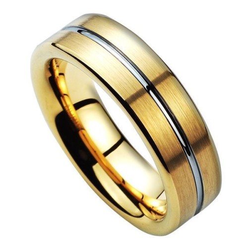 NWF1053 Pánský snubní prsten zlacený (65)