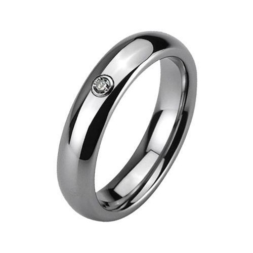 NWF1025 Dámský snubní prsten wolfram, zirkon (56)