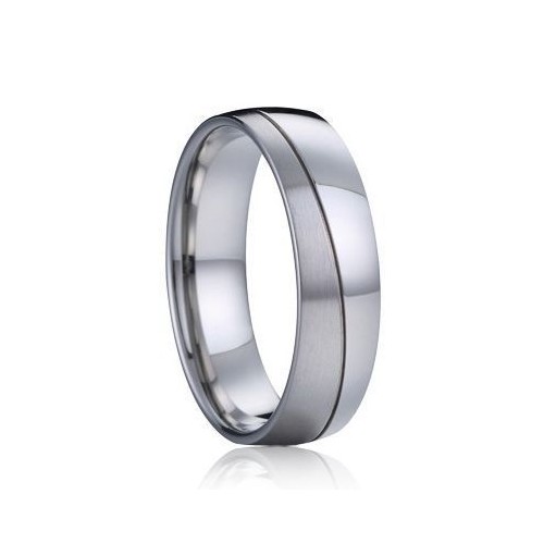 AN1035 Pánský snubní ocelový prsten (61)
