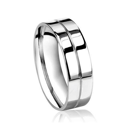 OPR0035 Pánský ocelový prsten, šíře 8 mm (54)
