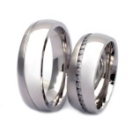 NSS3012 Dámský snubní prsten ocel (49) [0]