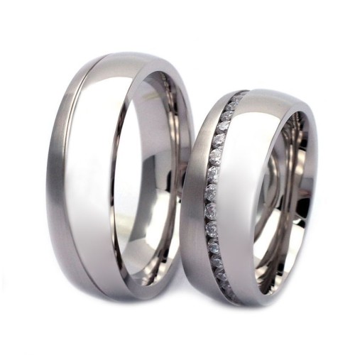 NSS3012 Pánský snubní prsten ocel (59)