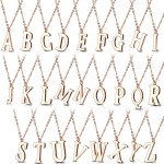 Zlacený ocelový řetízek s přívěškem iniciála ”Z”