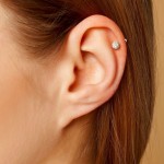 Cartilage piercing do ucha (růžová) [12]