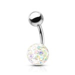 Piercing do pupíku s kamínky Crystals From Swarovski® kulička 8mm