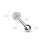 Piercing do jazyka vnitřní závit (vitrail medium)
