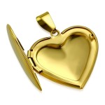 Ocelový přívěsek - medailon otevírací srdce [1]