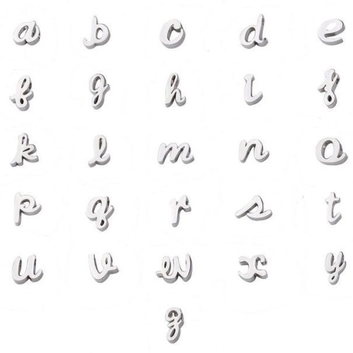 Navlékací ocelový přívěsek iniciála - písmeno R