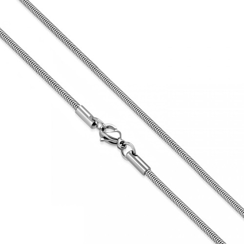 Ocelový řetízek had, tl. 2,4 mm (45 cm)