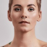 Ocelový piercing do nosu - septum